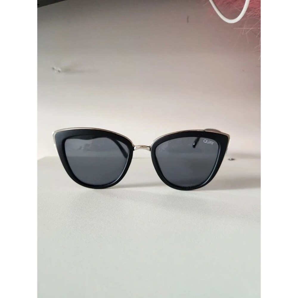 Quay Australia My GirlCat-Eye Sunglasses - Black & Gold